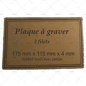 PLAQUE A GRAVER DOUBLE FILETS